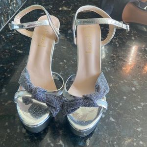 Silver heels